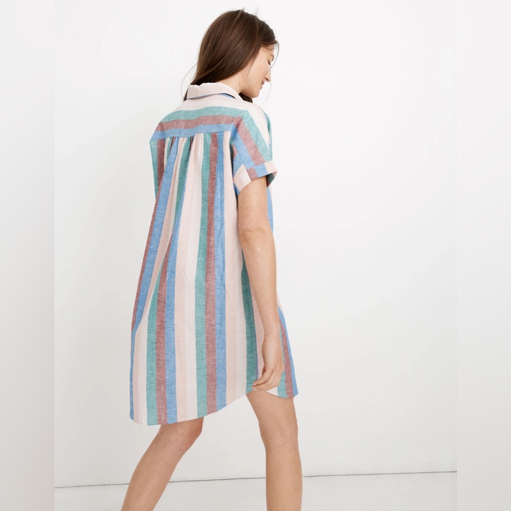Madewell Central Shirtdress in Flagstaff Stripe - Picture 2 of 15